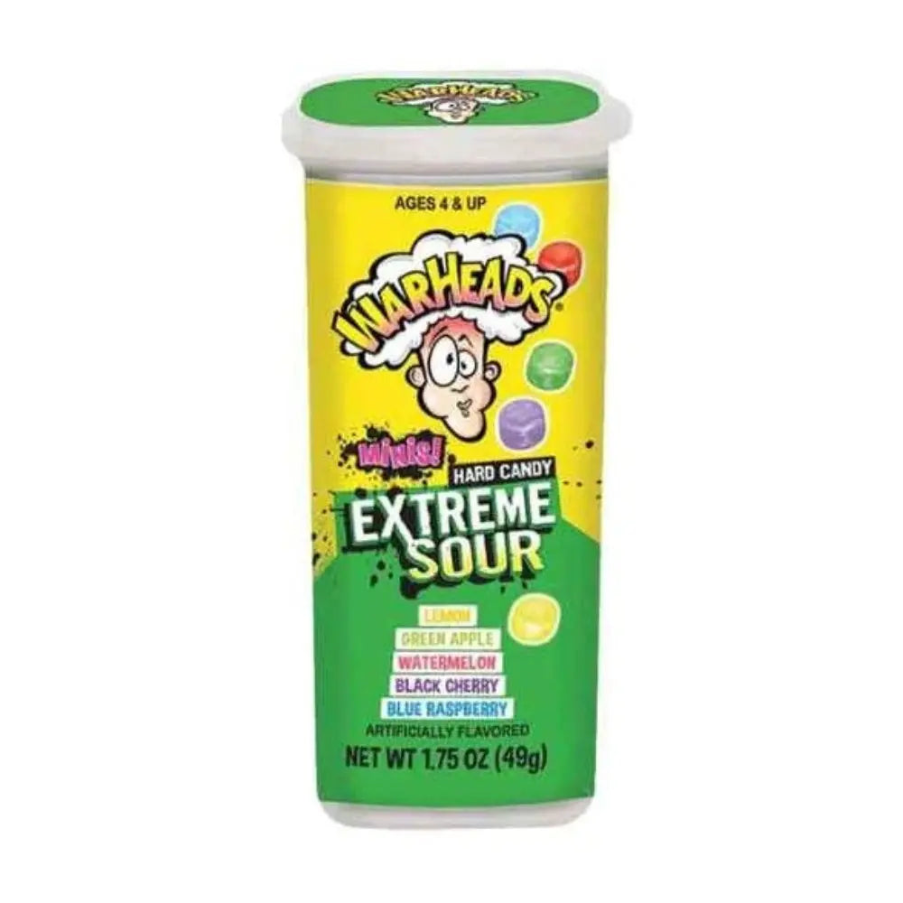 Warheads Extreme Sour mini tvrdi bomboni u plastičnoj čašici, 49 g