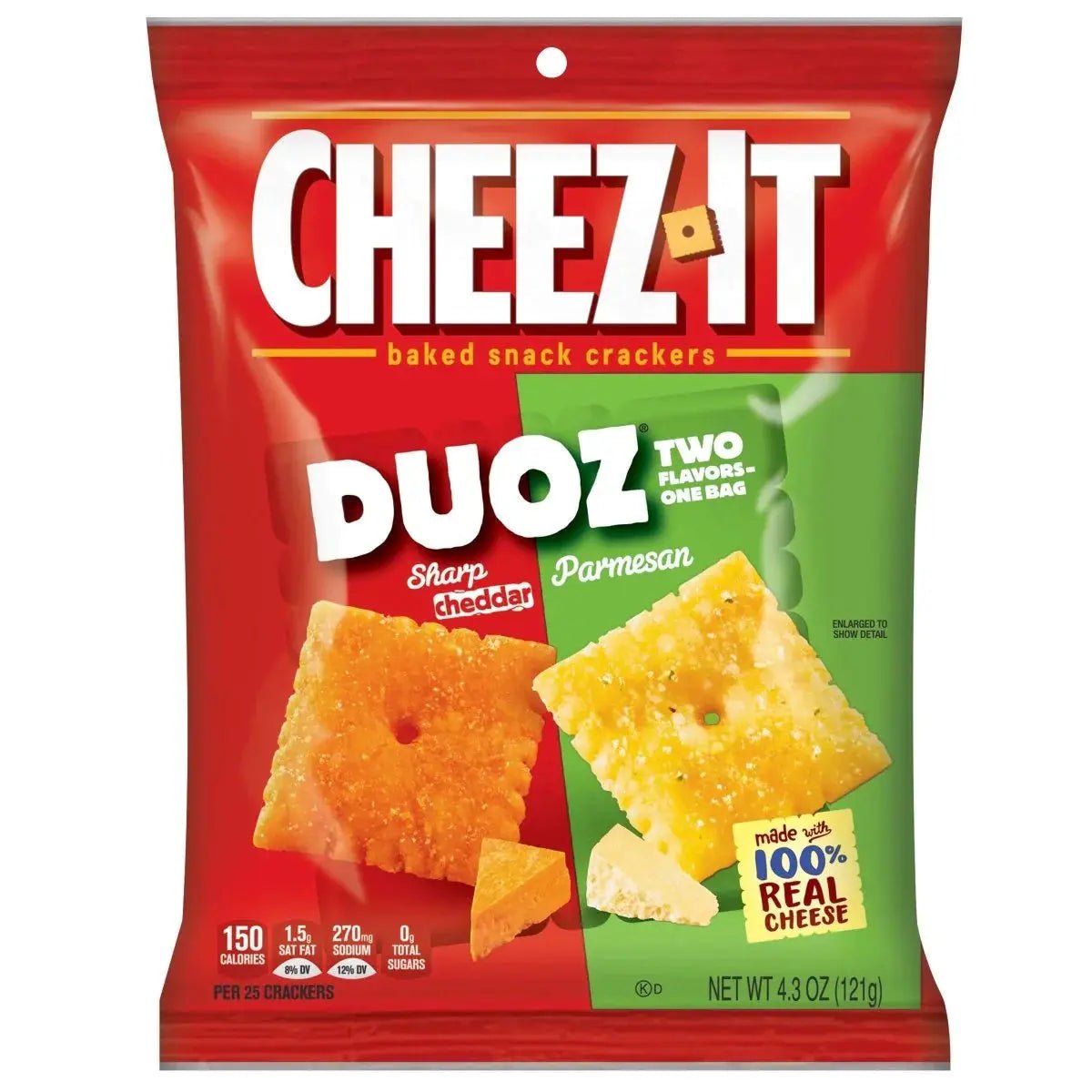 Cheez - It Duoz Sharp Cheddar Parmesan 121g - OhMyCandyBox