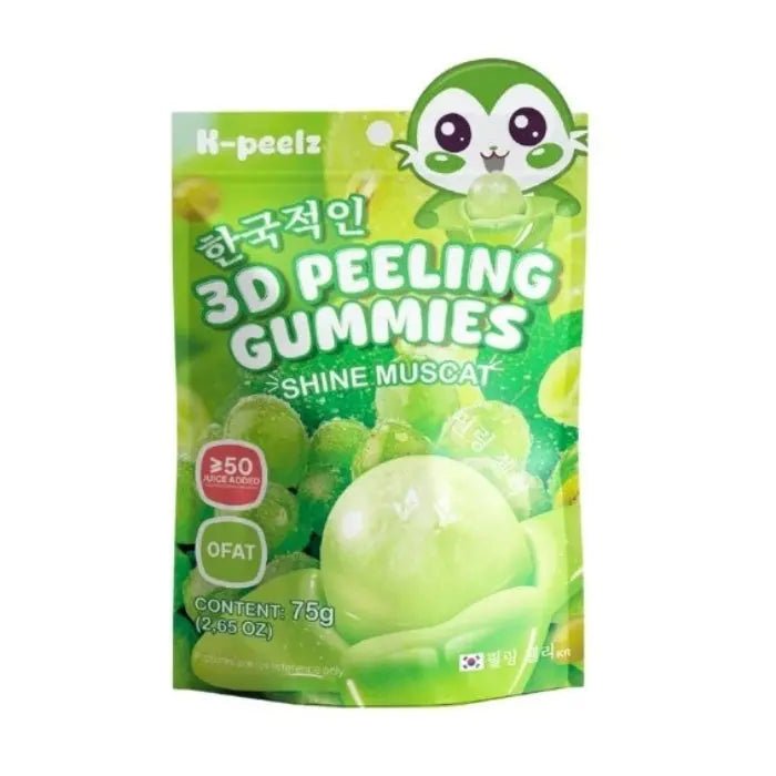 K - Peelz Shine Muscat 3D Peeling Gummies 75g - OhMyCandyBox