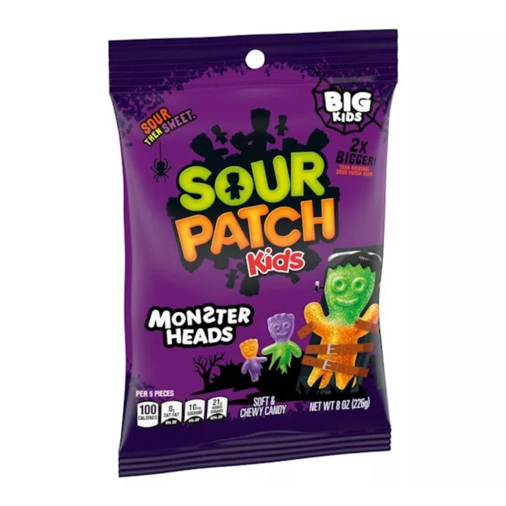 Sour Patch Kids Monster Heads Clipstrip 105g