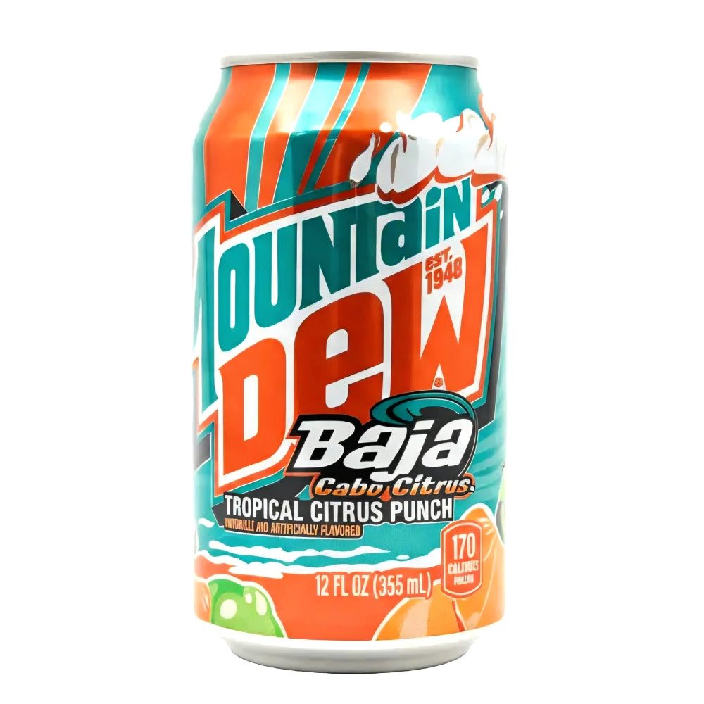 Mountain Dew Baja Cabo Citrus limenka 355 ml s okusom tropskog citrusa