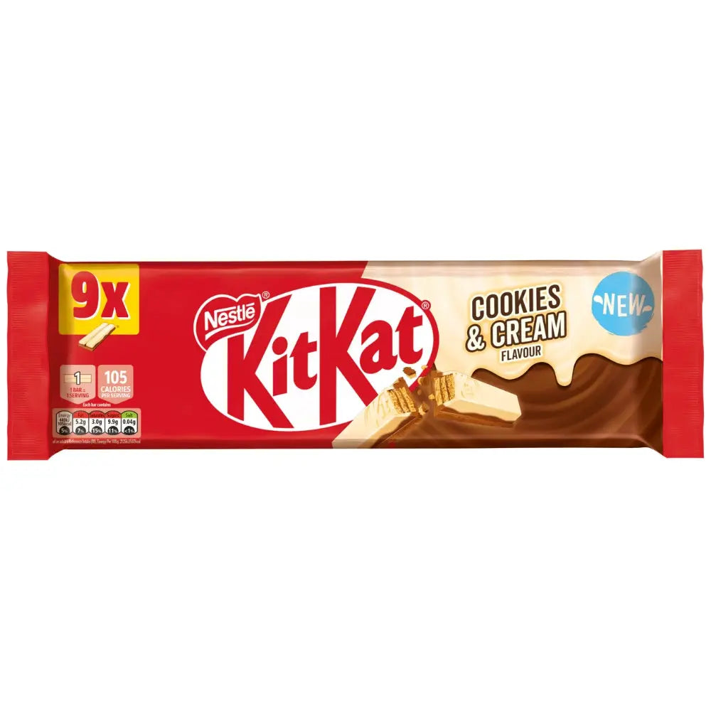 KitKat Cookies & Cream pločice, crveno pakiranje, 9 kom