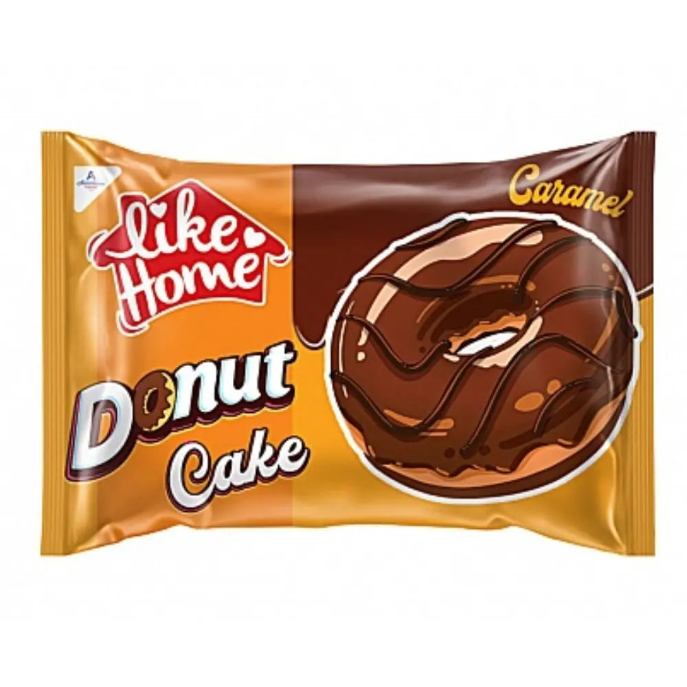 Like Home Karamel donut torta u pakiranju, čokoladno-smeđi dizajn
