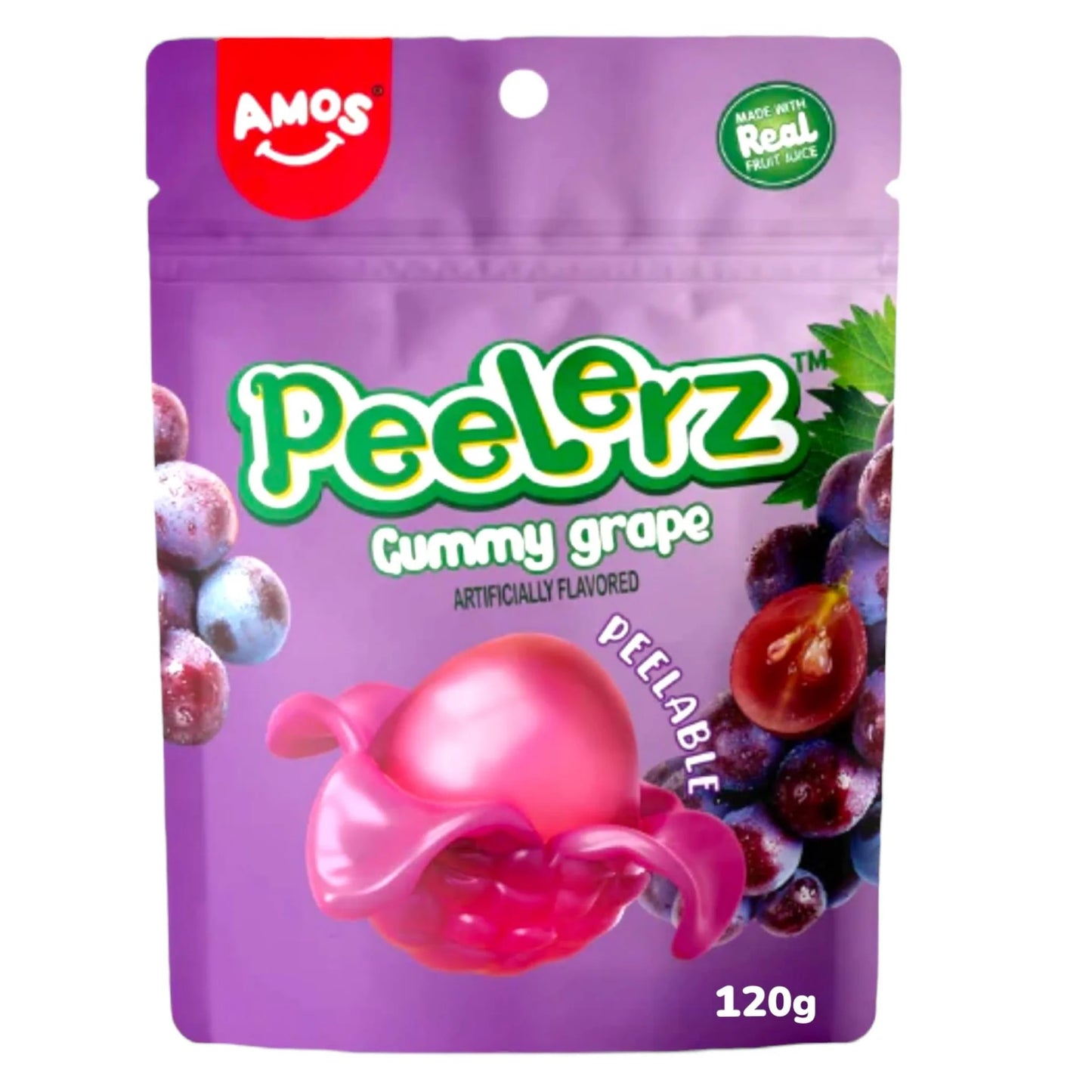 Amos Peelerz Gummy Grape 120g