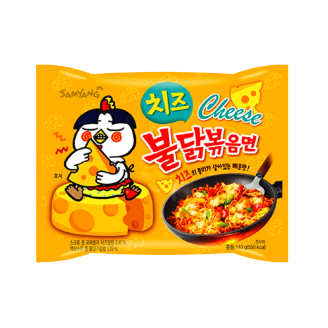 Samyang Buldak Instant Noodles Hot Chicken Ramen Cheese 140g - OhMyCandyBox
